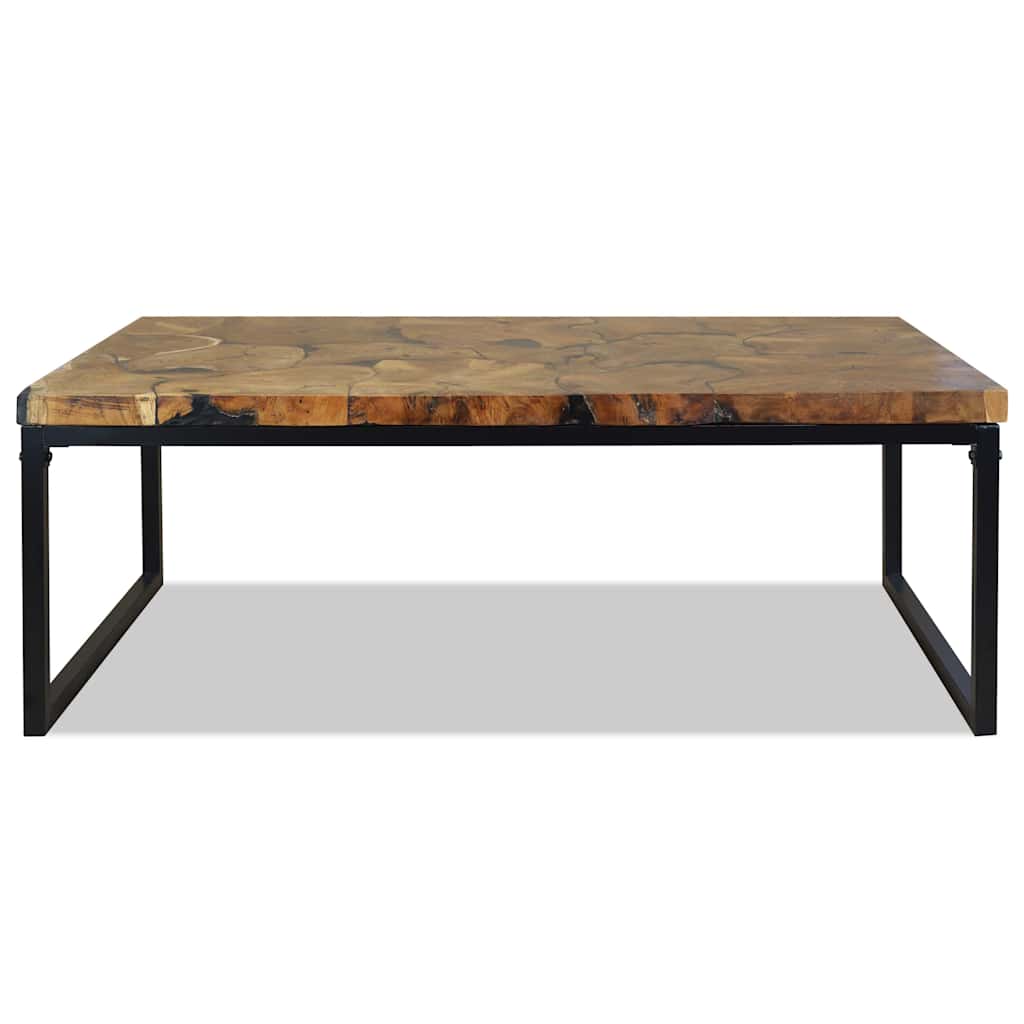 244551 vidaXL Coffee Table Teak Resin 110x60x40 cm
