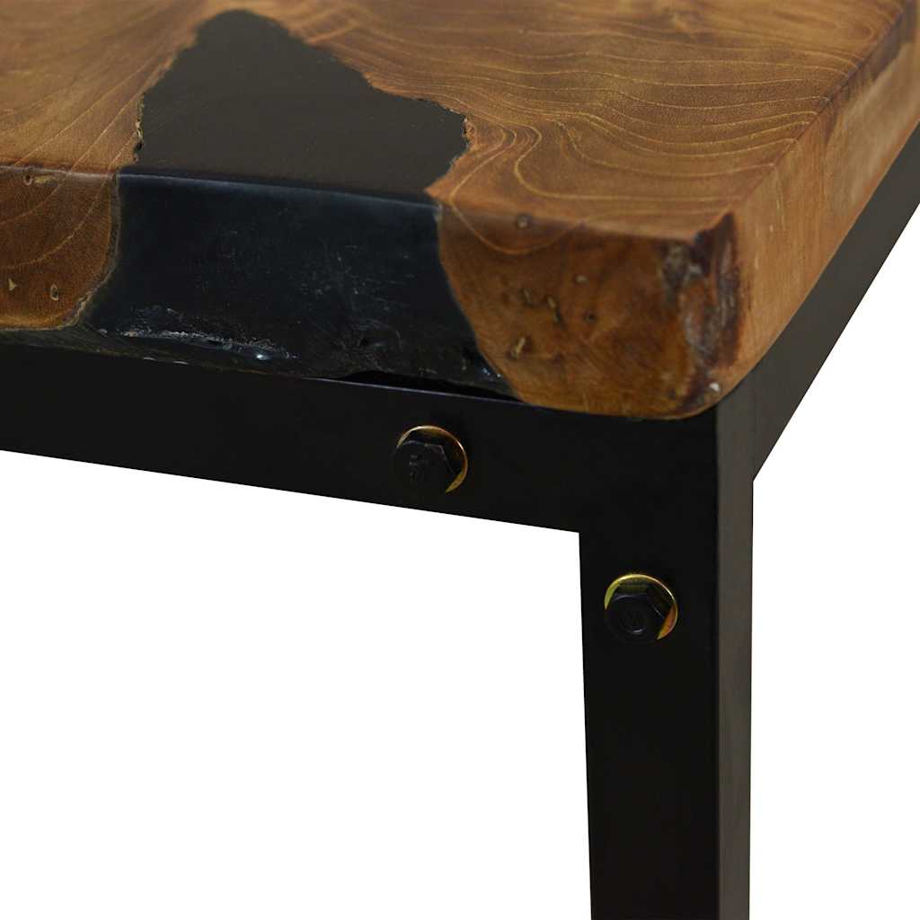 244551 vidaXL Coffee Table Teak Resin 110x60x40 cm