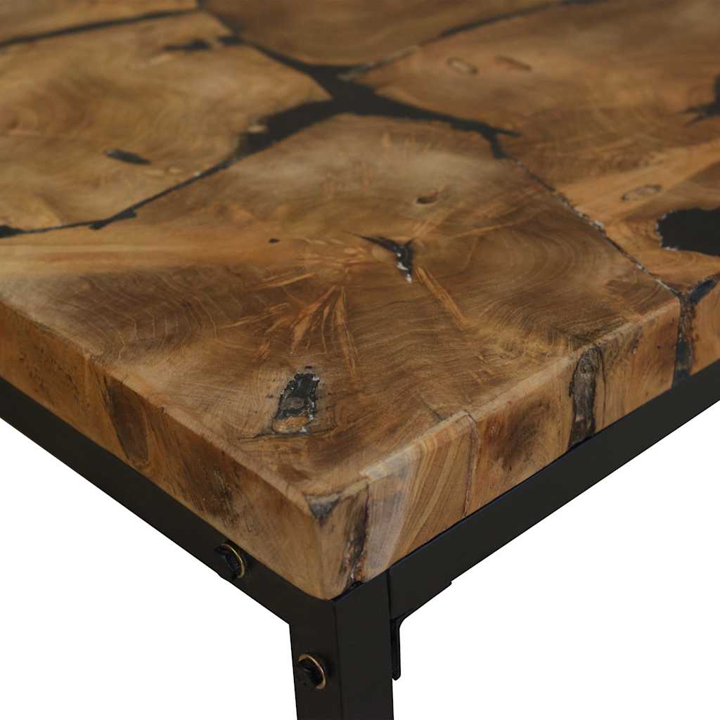 244551 vidaXL Coffee Table Teak Resin 110x60x40 cm