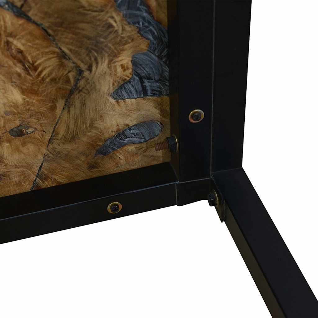244551 vidaXL Coffee Table Teak Resin 110x60x40 cm