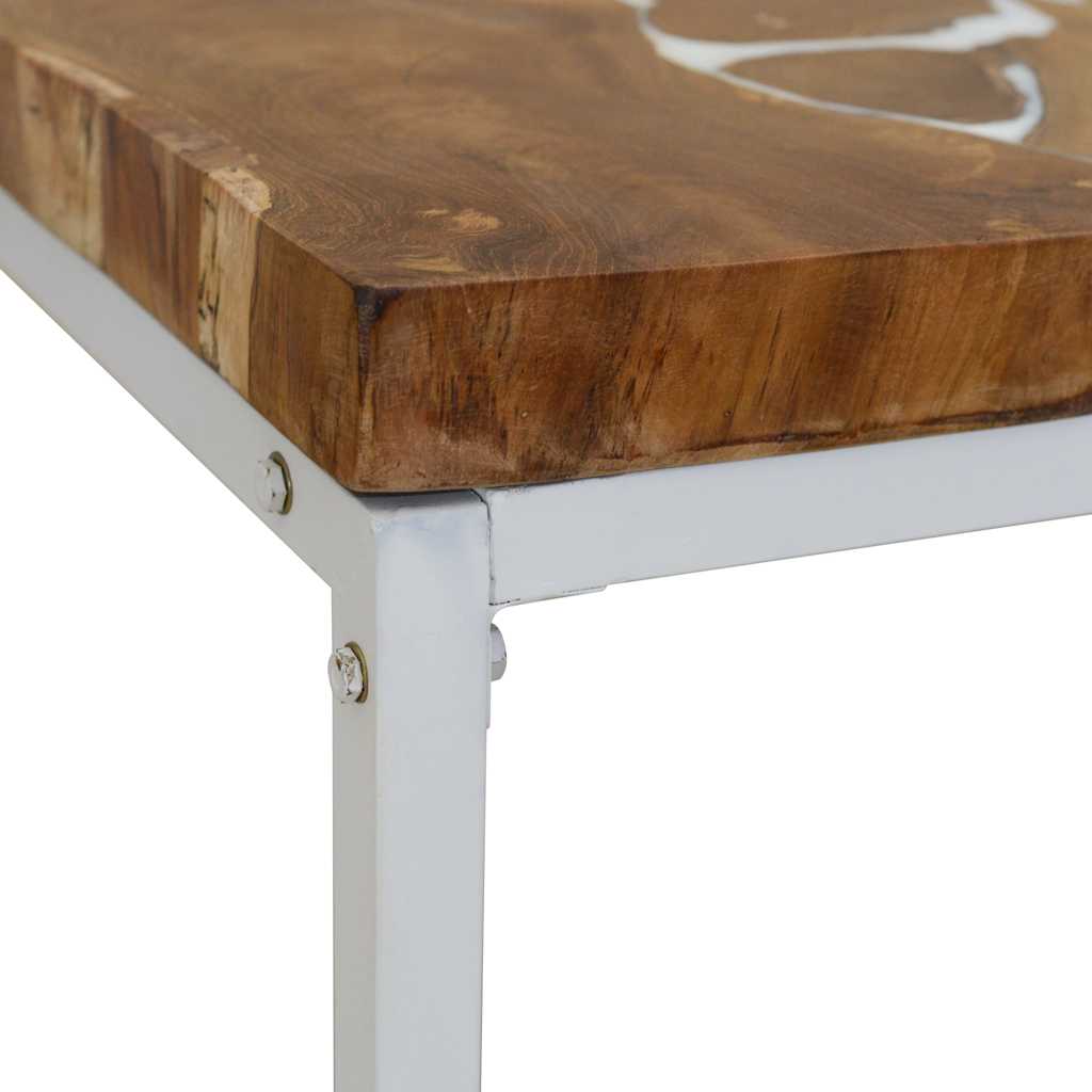 244553 vidaXL Coffee Table Teak Resin 110x60x40 cm
