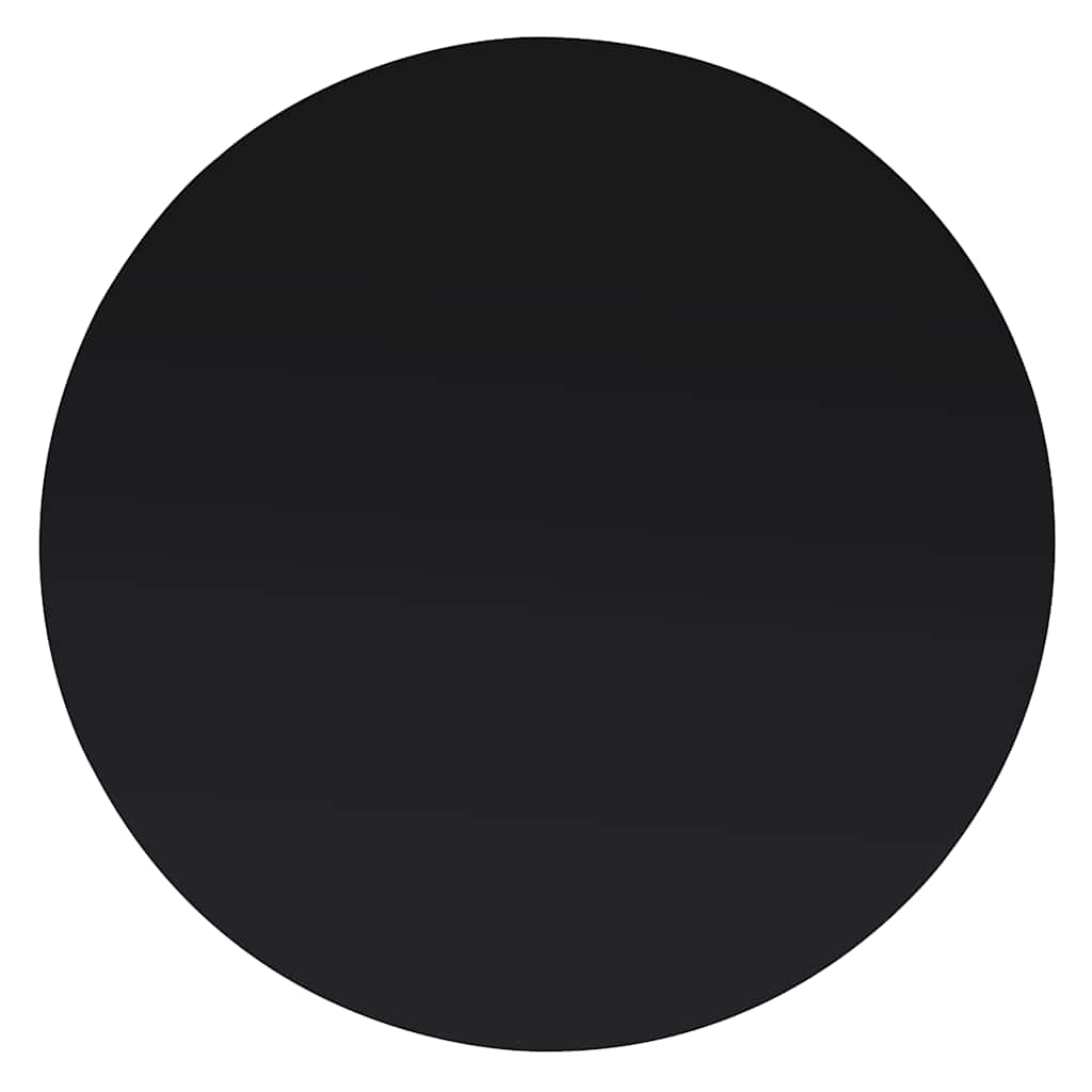 Table Top | Black | Tempered Glass | 300 mm diameter | Scratch-resistant