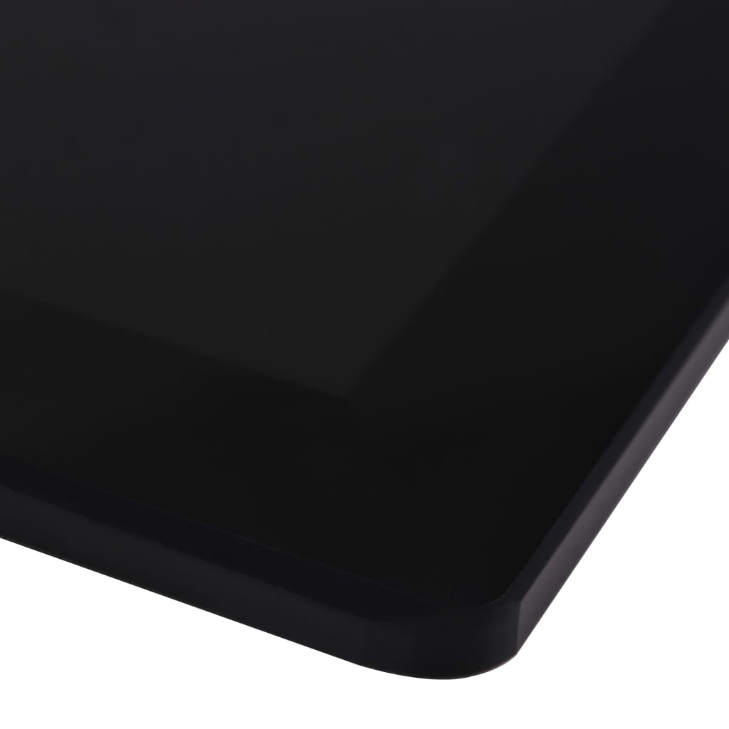 Table Top | Black | Tempered Glass | Large | Durable | Table Top