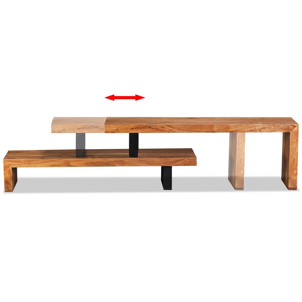 vidaXL TV Stand Solid Acacia Wood