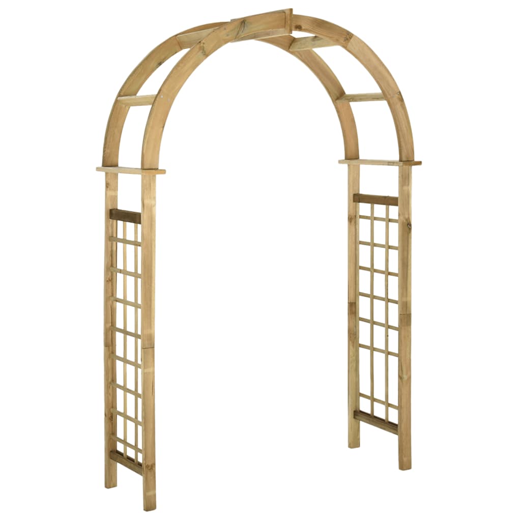 vidaXL Trellis Arch Green Impregnated Pinewood