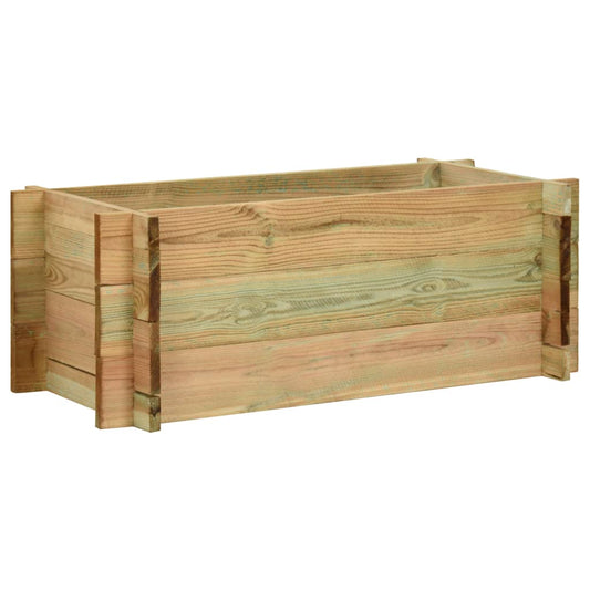 vidaXL Garden Raised Vegetable Bed Impregnated Pinewood 80 cm