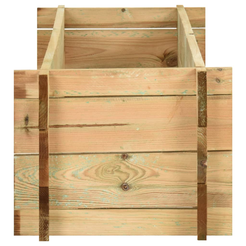 vidaXL Garden Raised Vegetable Bed Impregnated Pinewood 120 cm