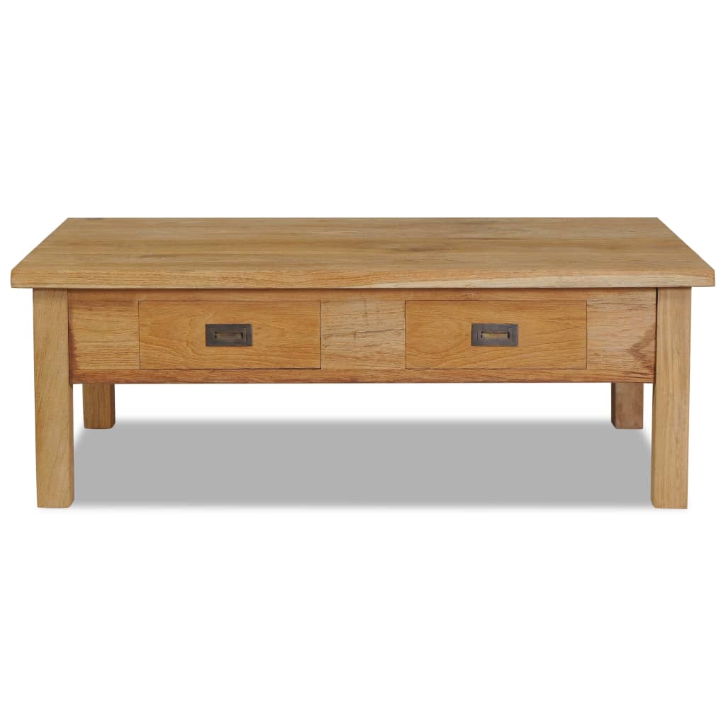 vidaXL Coffee Table Solid Teak 100x60x35 cm