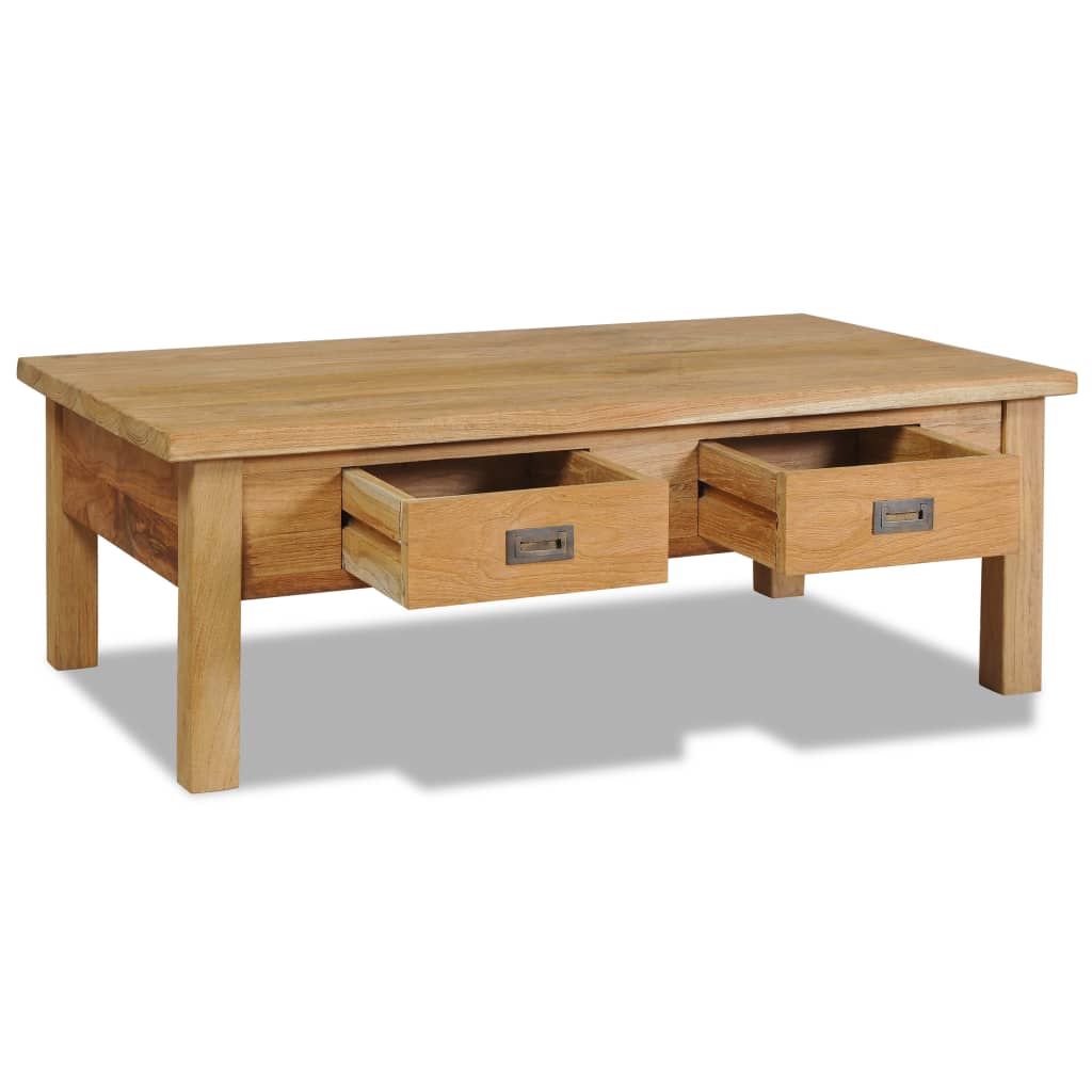 vidaXL Coffee Table Solid Teak 100x60x35 cm