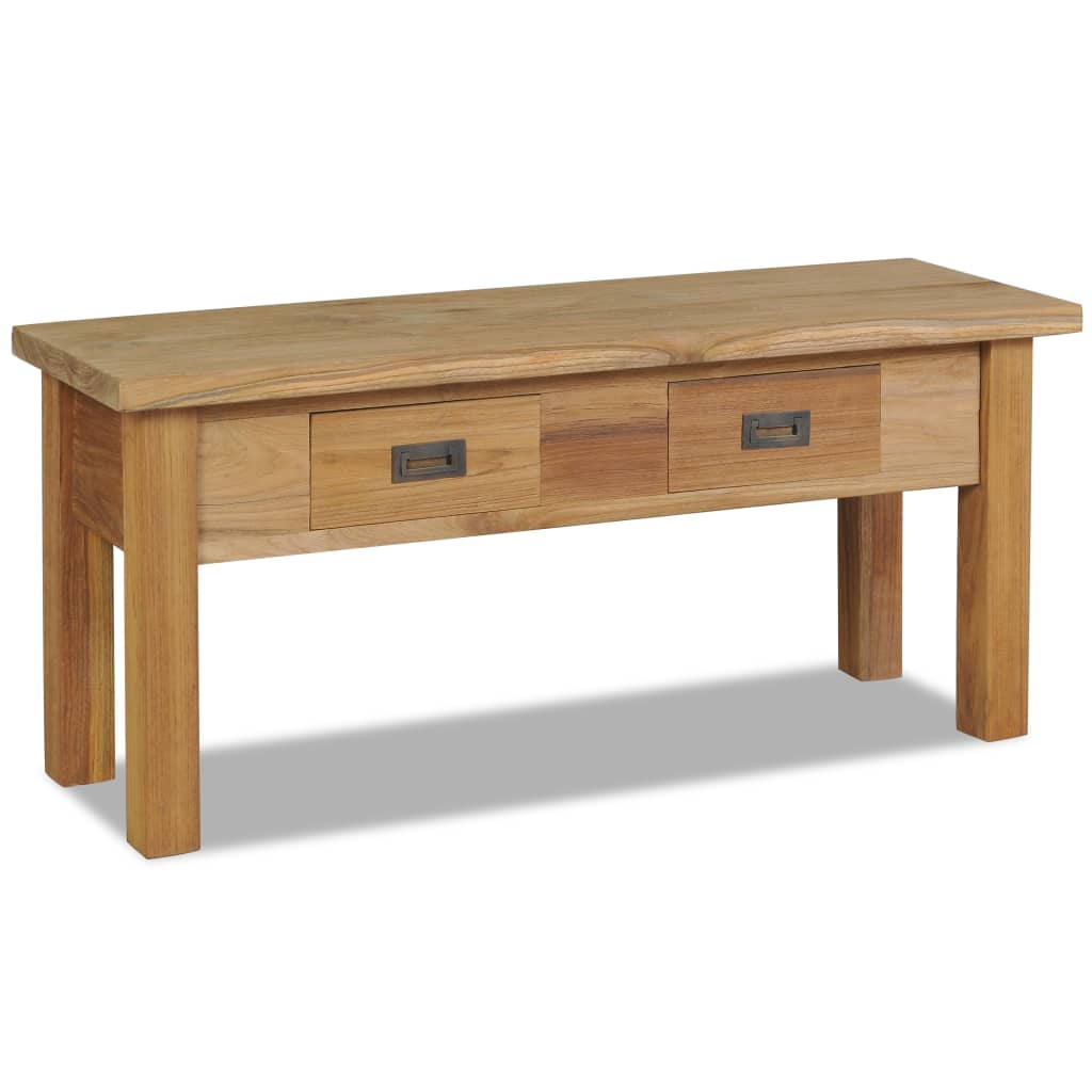vidaXL Hall Bench Solid Teak 90x30x40 cm