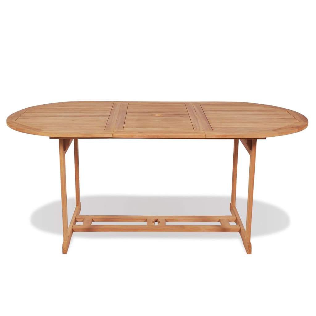 vidaXL Garden Table 180x90x75 cm Solid Teak Wood