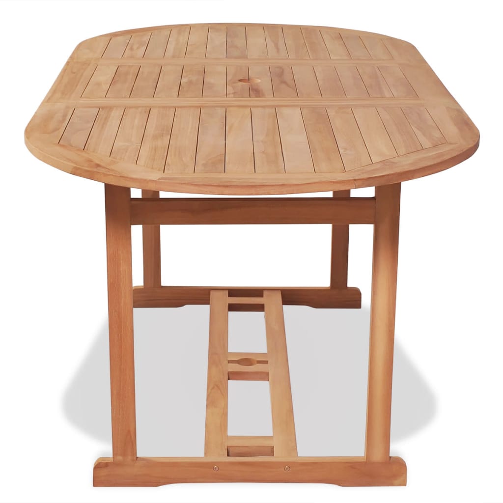 vidaXL Garden Table 180x90x75 cm Solid Teak Wood