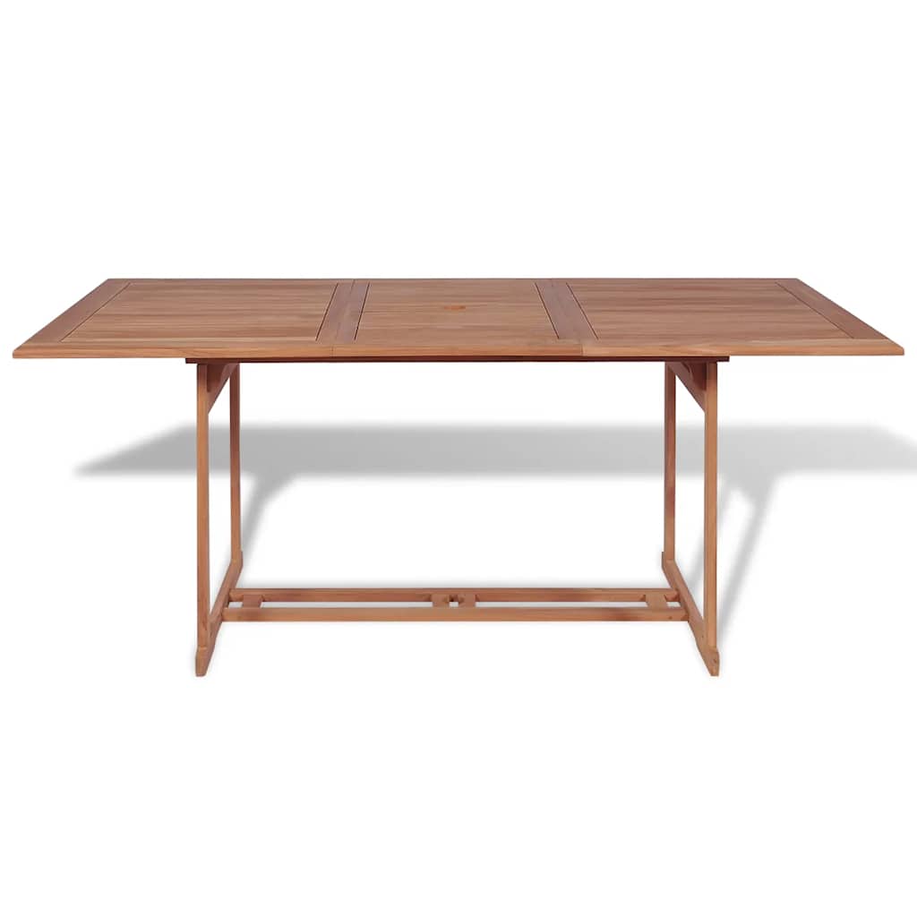 43034 vidaXL Garden Table 180x90x75 cm Solid Teak Wood