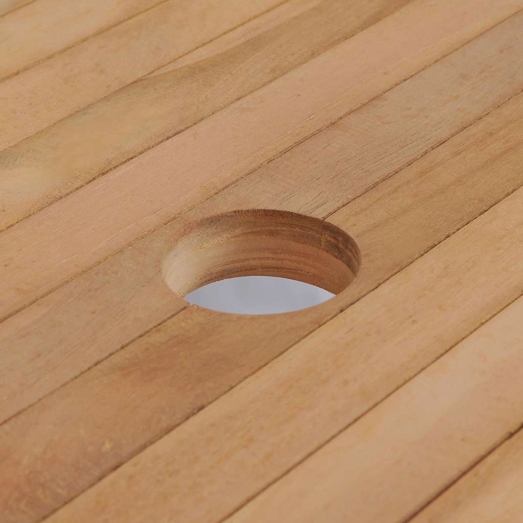 43034 vidaXL Garden Table 180x90x75 cm Solid Teak Wood