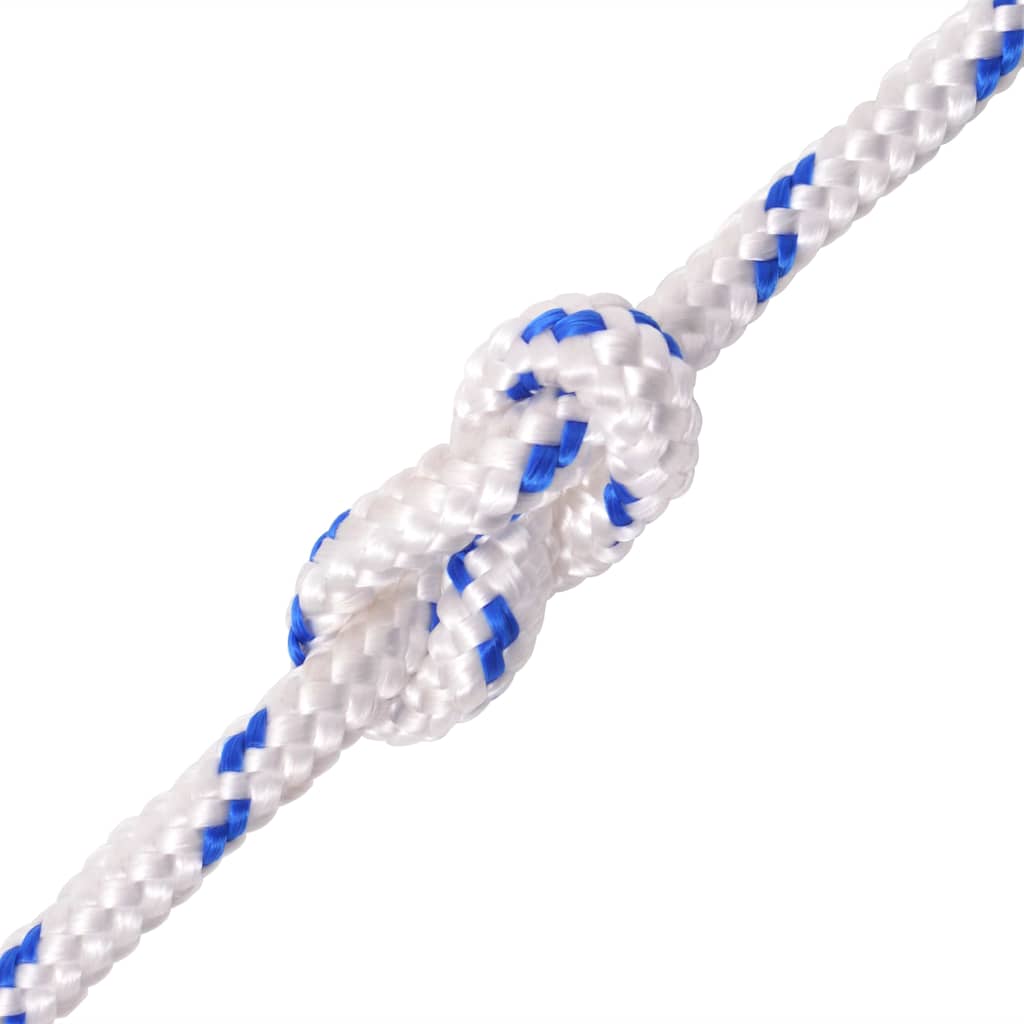 91281 vidaXL Marine Rope Polypropylene 10 mm 50 m White