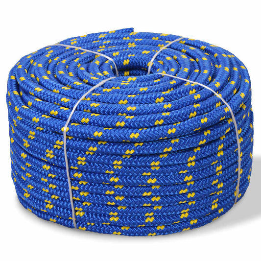 91295 vidaXL Marine Rope Polypropylene 8 mm 100 m Blue