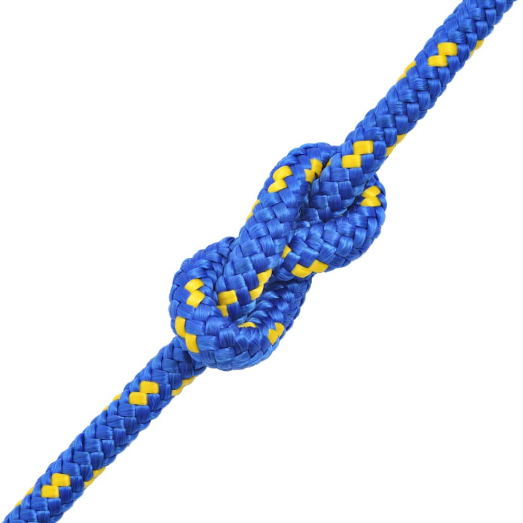 91295 vidaXL Marine Rope Polypropylene 8 mm 100 m Blue