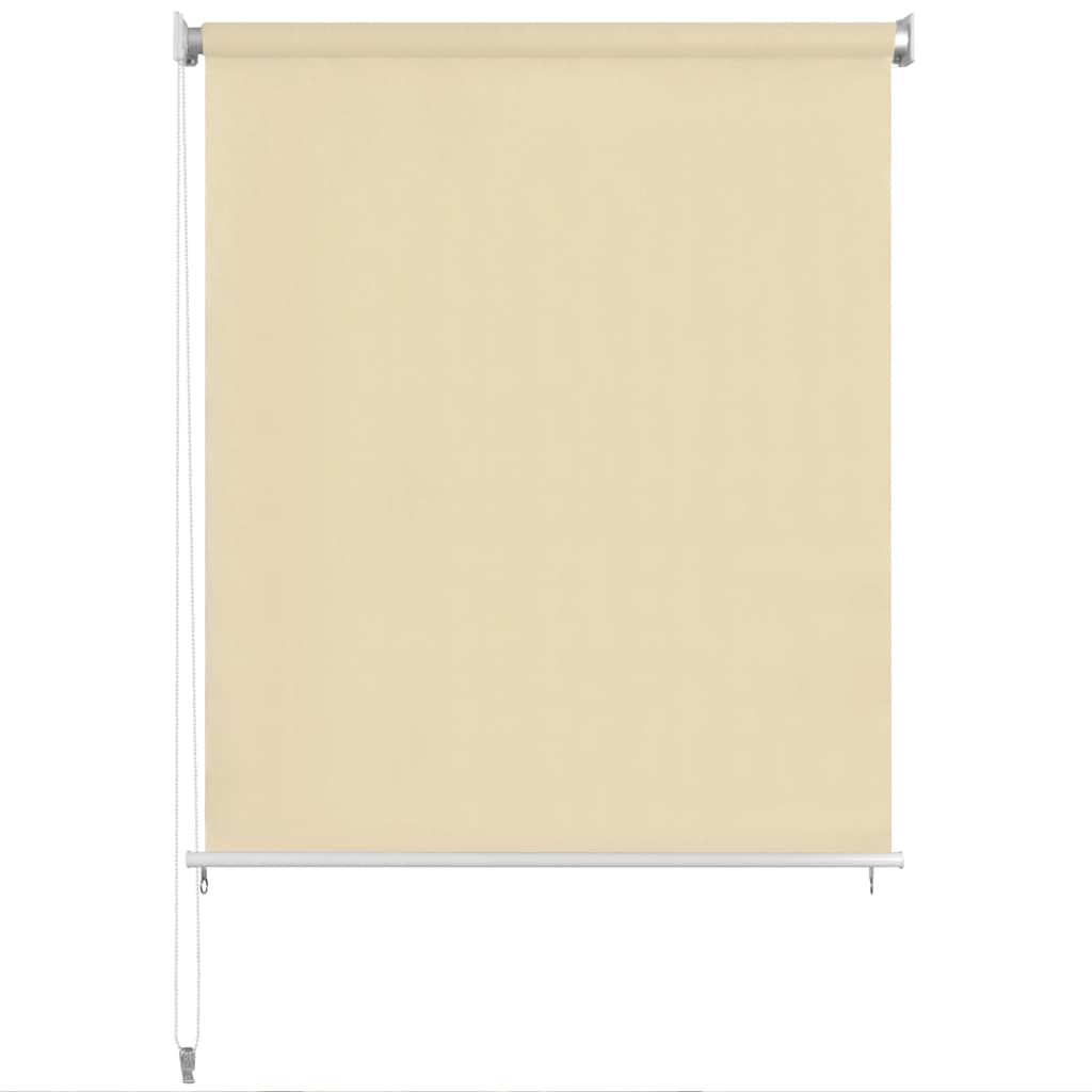 Outdoor Roller Blind 220x140 cm Cream