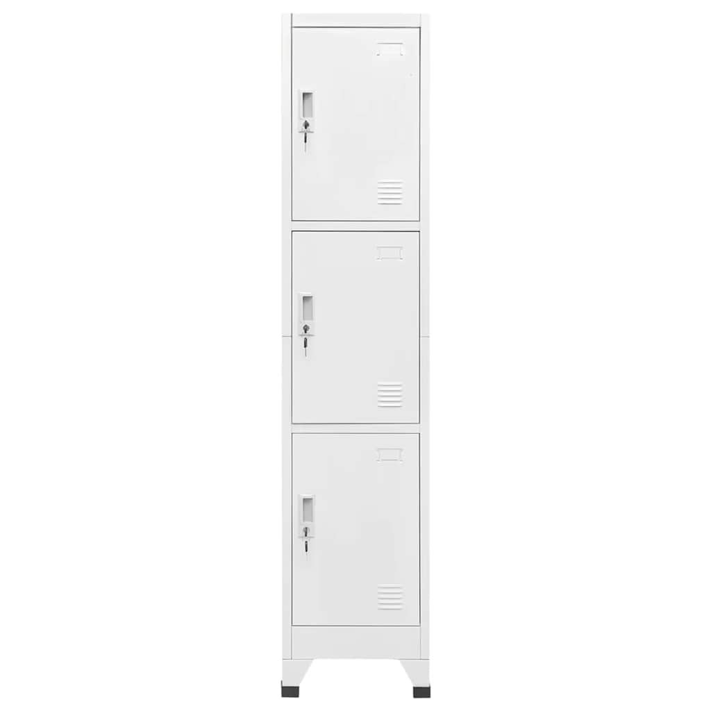 Locker Cabinet with 3 Compartments 38x45x180 cm