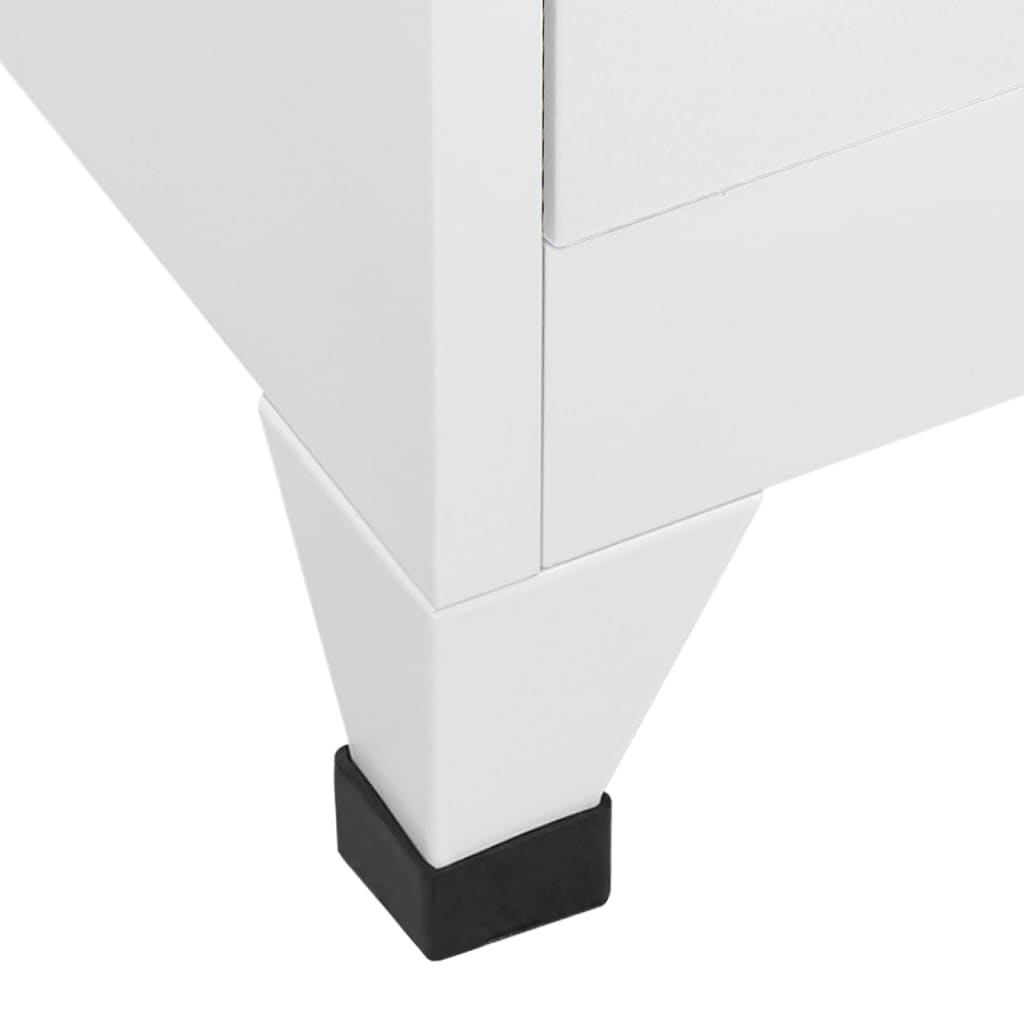 vidaXL Locker Cabinet with 12 Compartments 90x45x180 cm