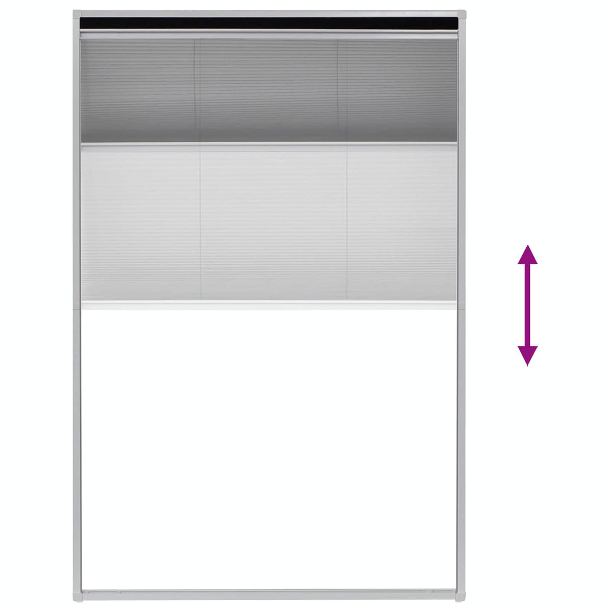Plisse Insect Screen for Windows Aluminium 80x120 cm