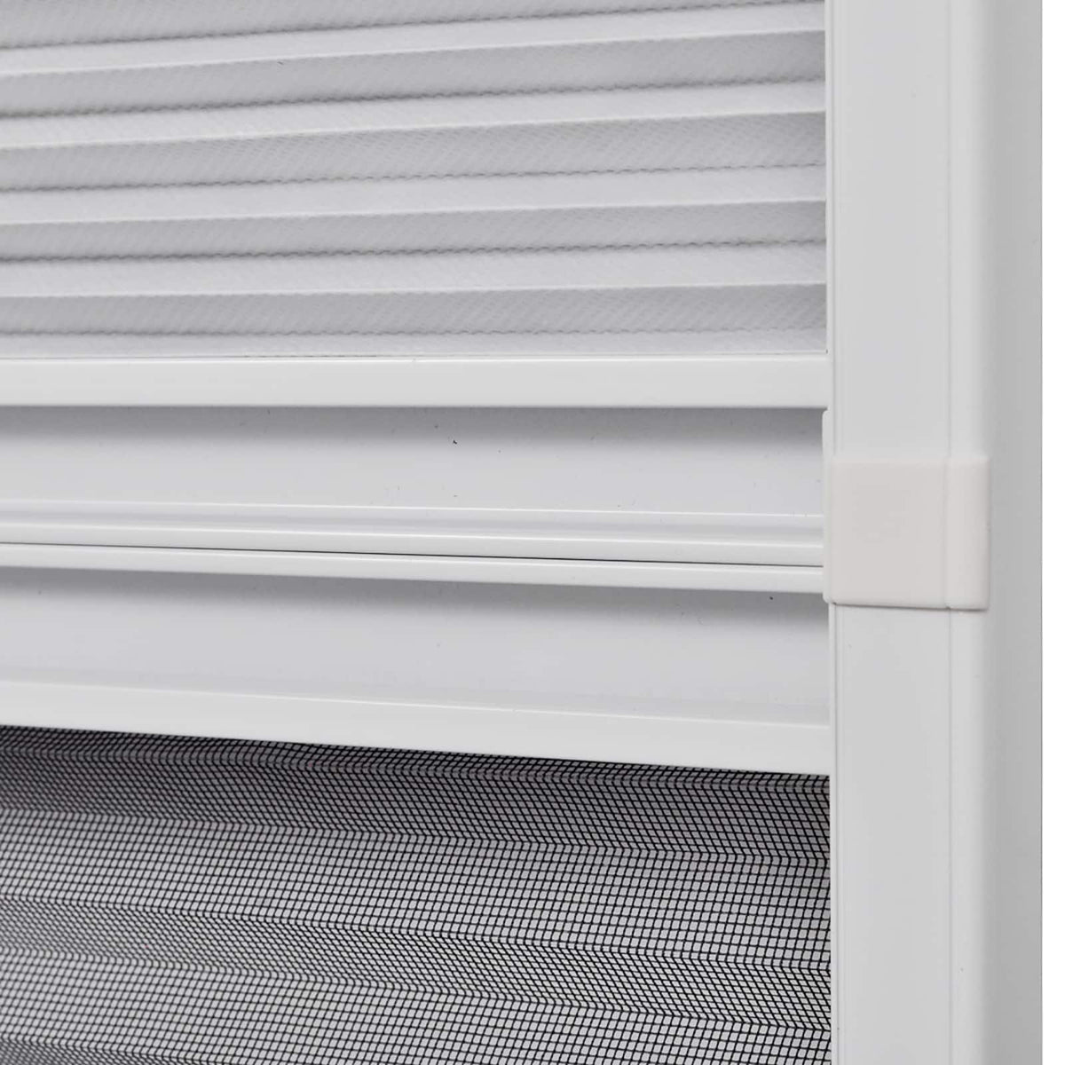 Plisse Insect Screen for Windows Aluminium 80x120 cm with Shade