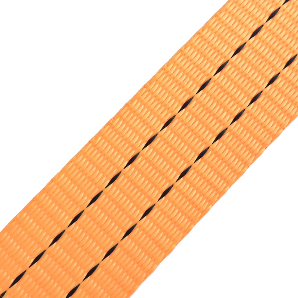 vidaXL Ratchet Tie Down Straps 10 pcs 1 Tonnes 6mx38mm Orange