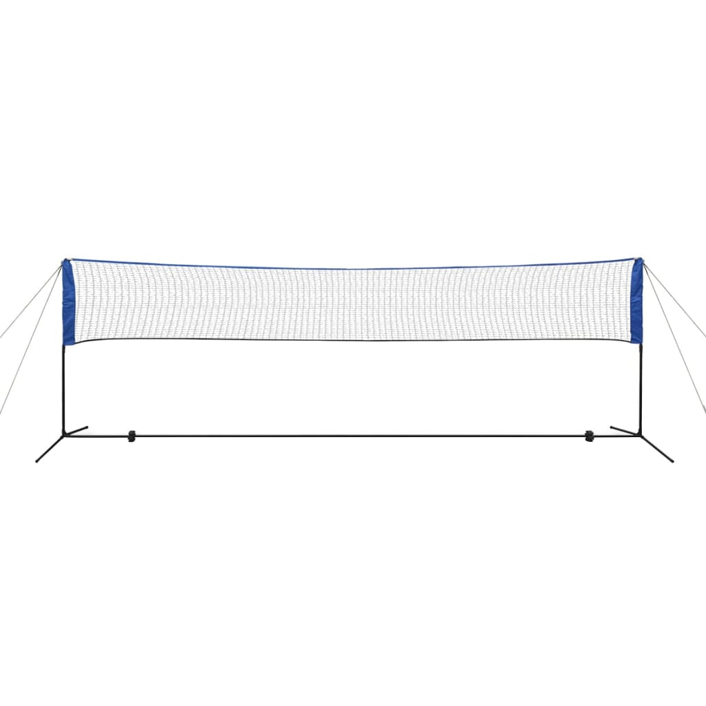 vidaXL Badminton Net Set with Shuttlecocks 500x155 cm