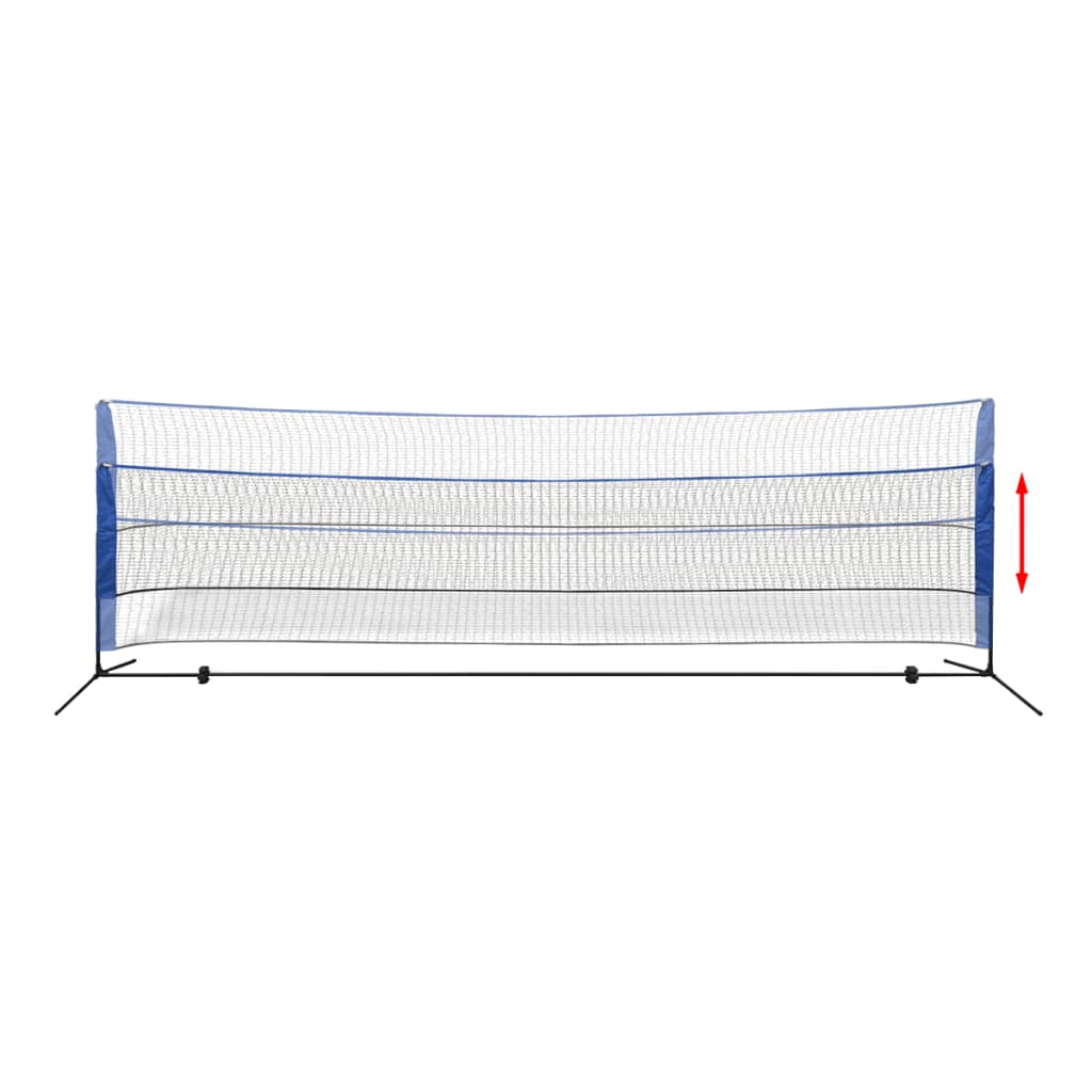 vidaXL Badminton Net Set with Shuttlecocks 500x155 cm