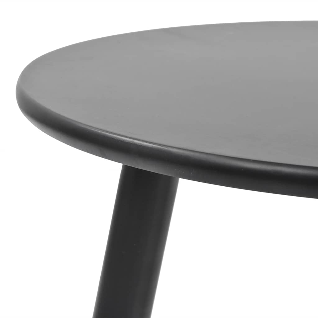244735 vidaXL Side Table Set 2 Pieces Solid Pinewood Black