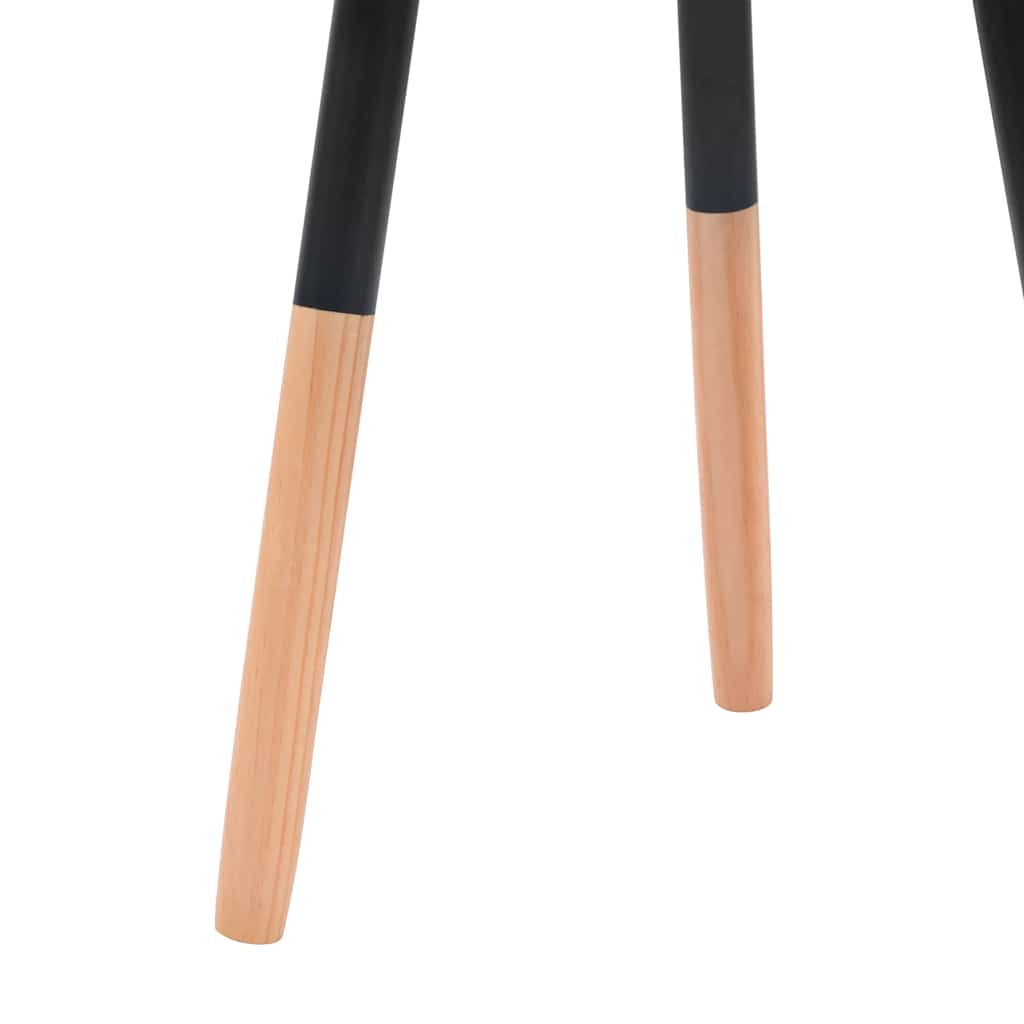 244735 vidaXL Side Table Set 2 Pieces Solid Pinewood Black