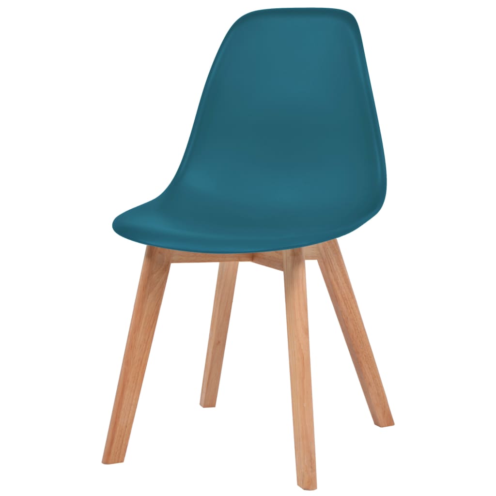 vidaXL Dining Chairs 2 pcs Turquoise Plastic