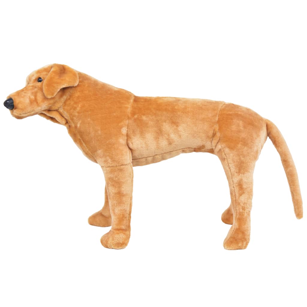 vidaXL Standing Plush Toy Labrador Dog Light Brown XXL