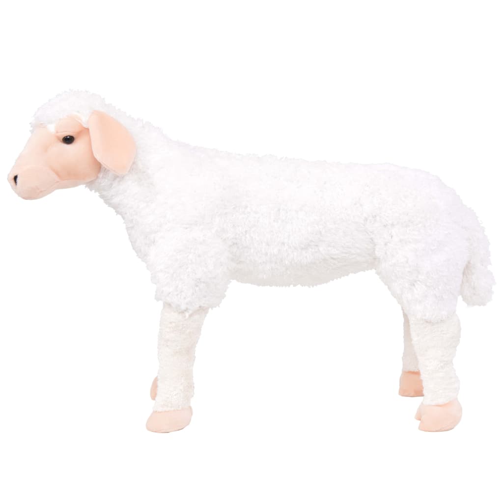 vidaXL Standing Plush Toy Sheep White XXL