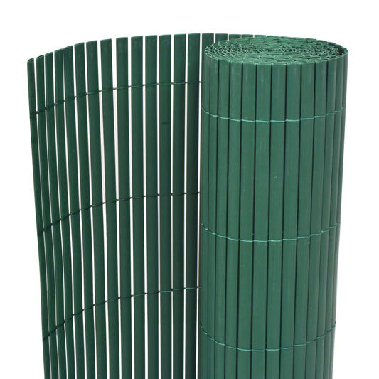 vidaXL Double-Sided Garden Fence PVC 90x300 cm Green