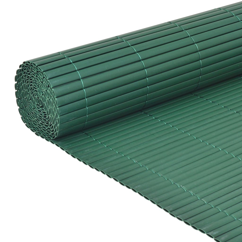 vidaXL Double-Sided Garden Fence PVC 90x300 cm Green