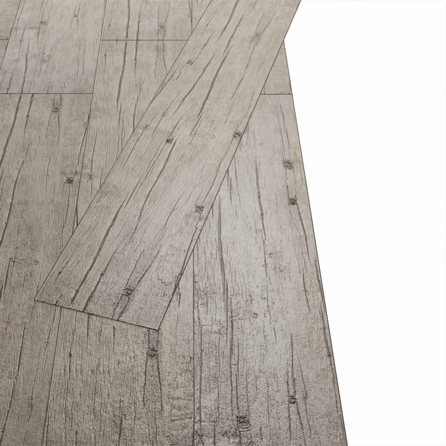 Flooring Planks 18 pcs Grey 5.26 m² PVC