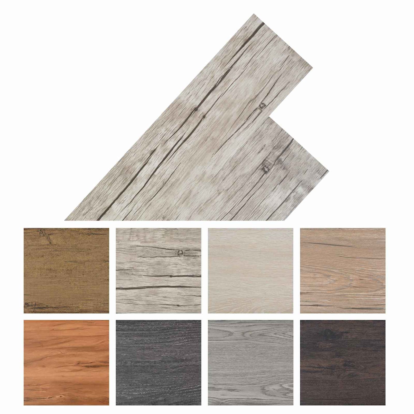 Flooring Planks 5.02 m² 36 pcs PVC Oak Washed
