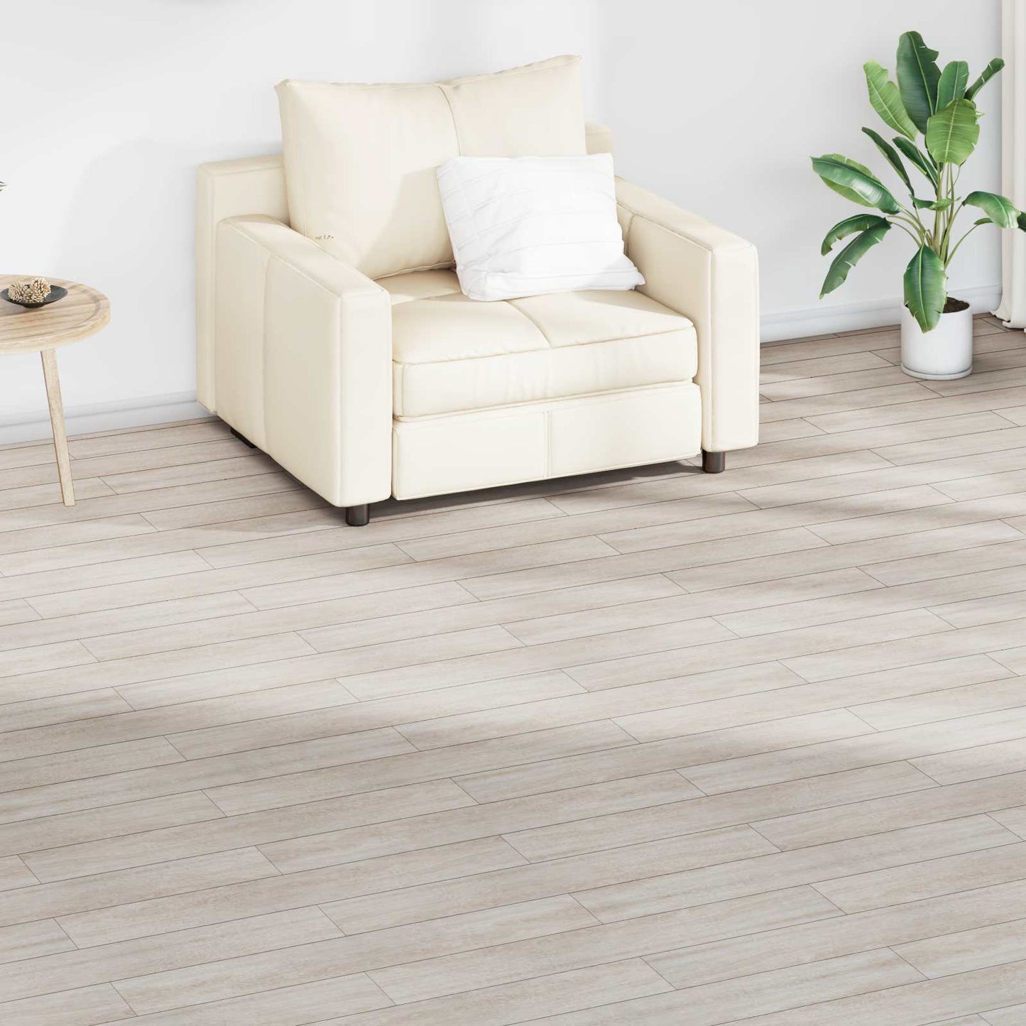 Flooring Planks 36 pcs Oak Classic White 5.02 m² PVC