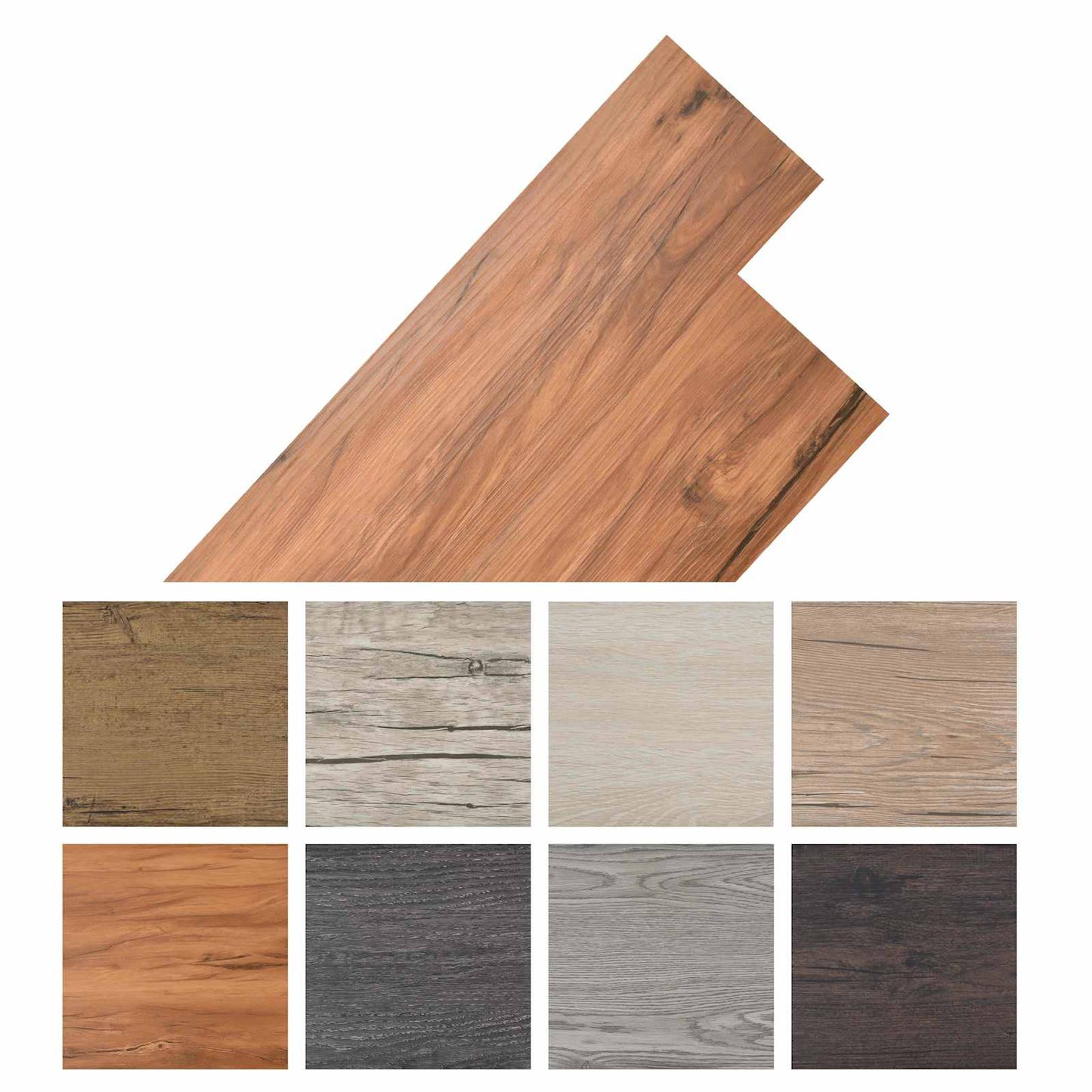 Flooring Planks 36 pcs Natural 5.02 m² PVC