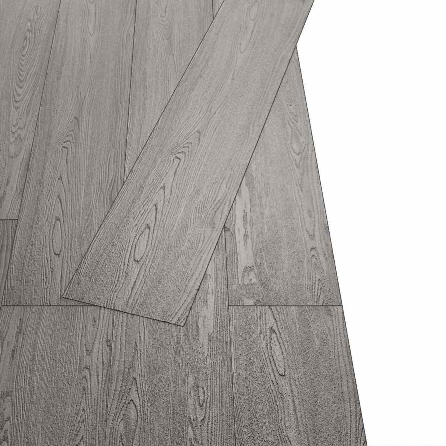 Flooring Planks 36 pcs Dark Grey 5.02 m² PVC