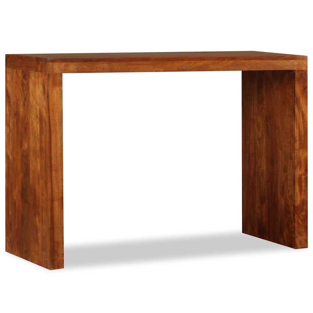 244671 vidaXL Console Table Solid Wood with Honey Finish 110x40x76 cm