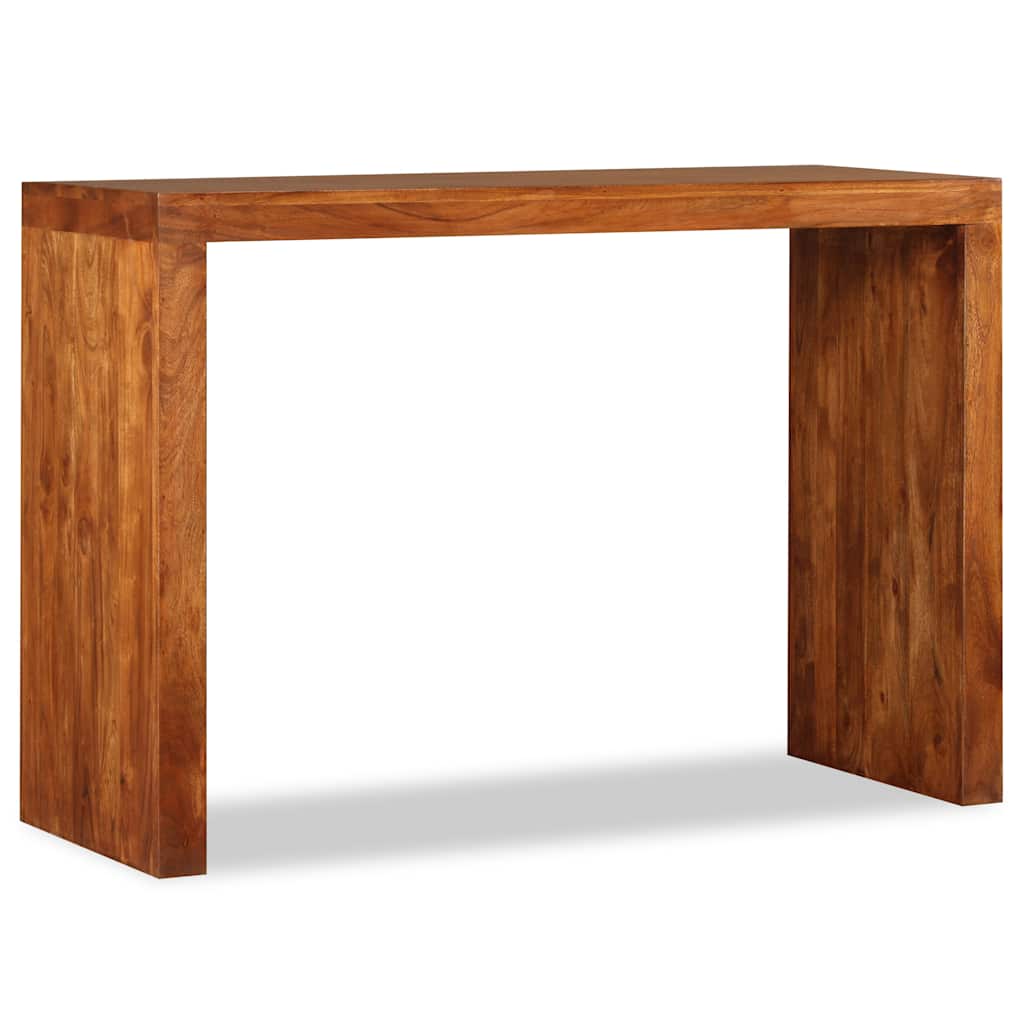 244671 vidaXL Console Table Solid Wood with Honey Finish 110x40x76 cm