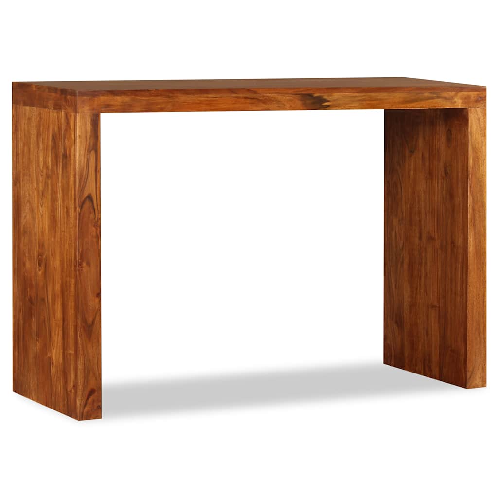 244671 vidaXL Console Table Solid Wood with Honey Finish 110x40x76 cm