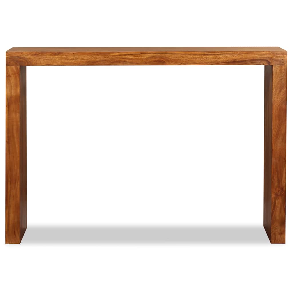 244671 vidaXL Console Table Solid Wood with Honey Finish 110x40x76 cm
