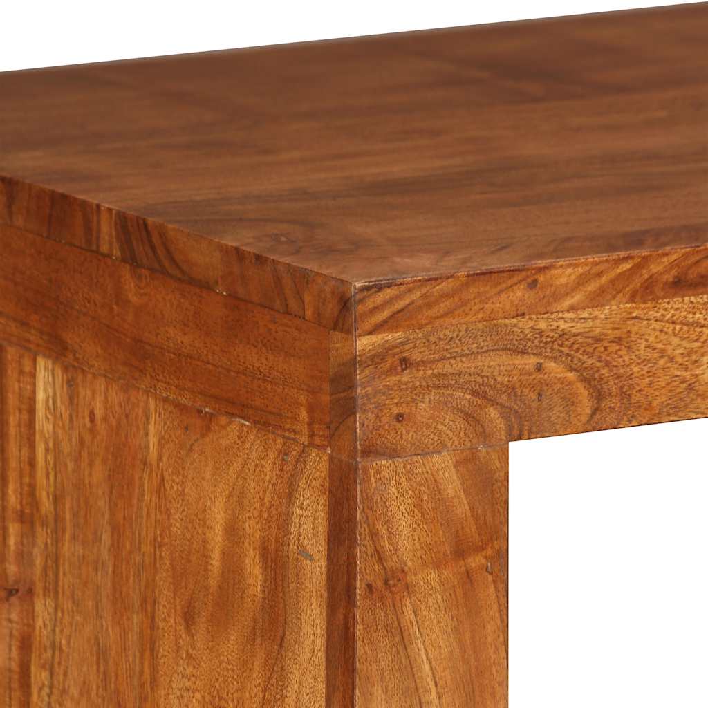 244671 vidaXL Console Table Solid Wood with Honey Finish 110x40x76 cm