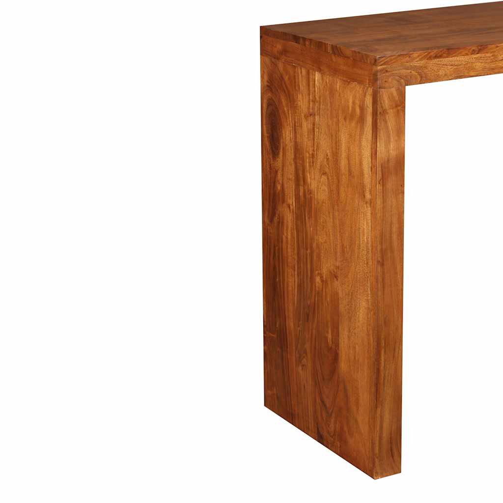 244671 vidaXL Console Table Solid Wood with Honey Finish 110x40x76 cm
