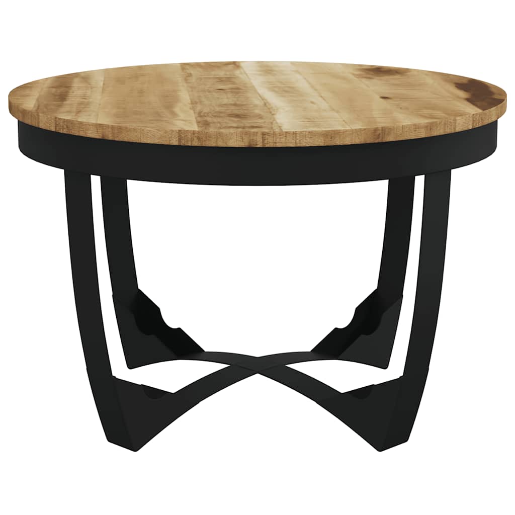 Coffee Table Solid Rough Mango Wood 60x40 cm