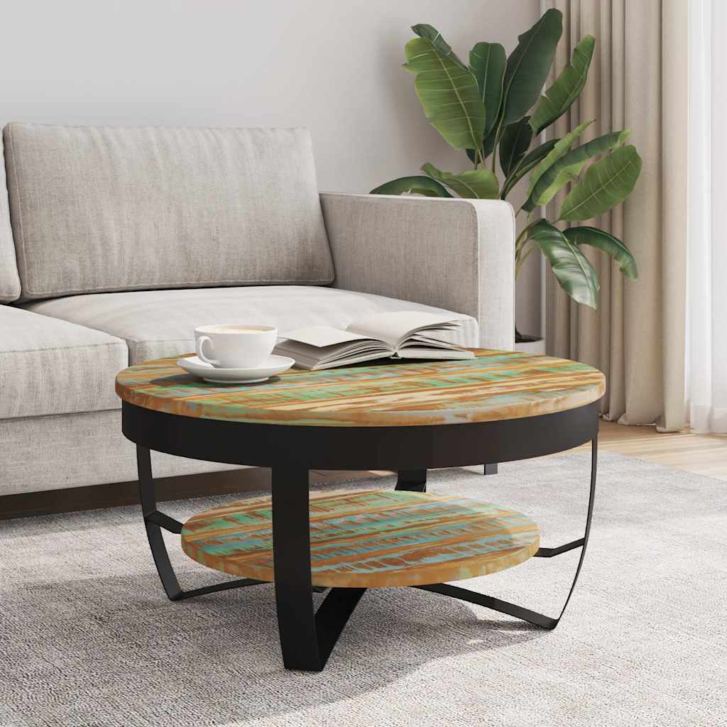 Coffee Table | Multicolour | Solid reclaimed wood | Medium |  Industrial