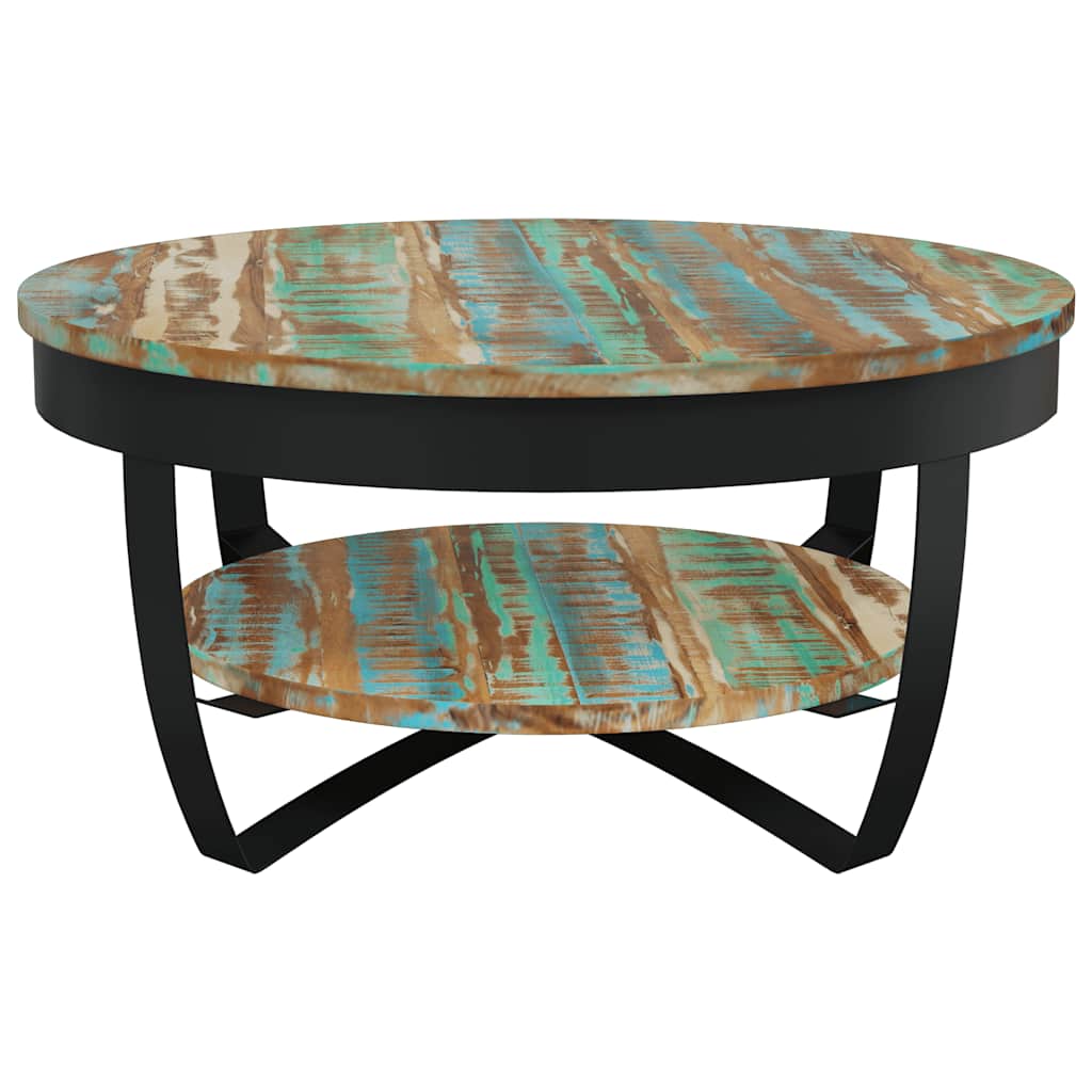 244674 vidaXL Coffee Table Solid Reclaimed Wood 65x32 cm